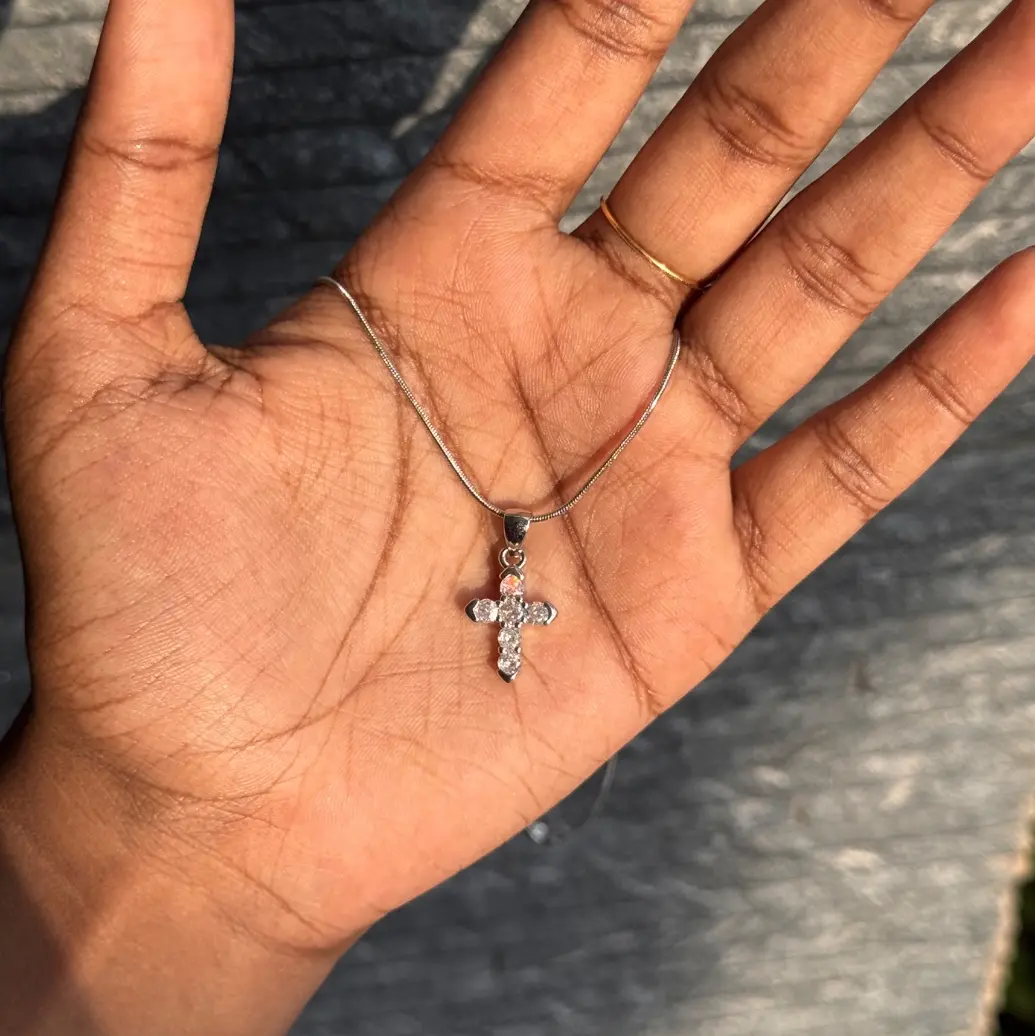 Tiny Silver Cross