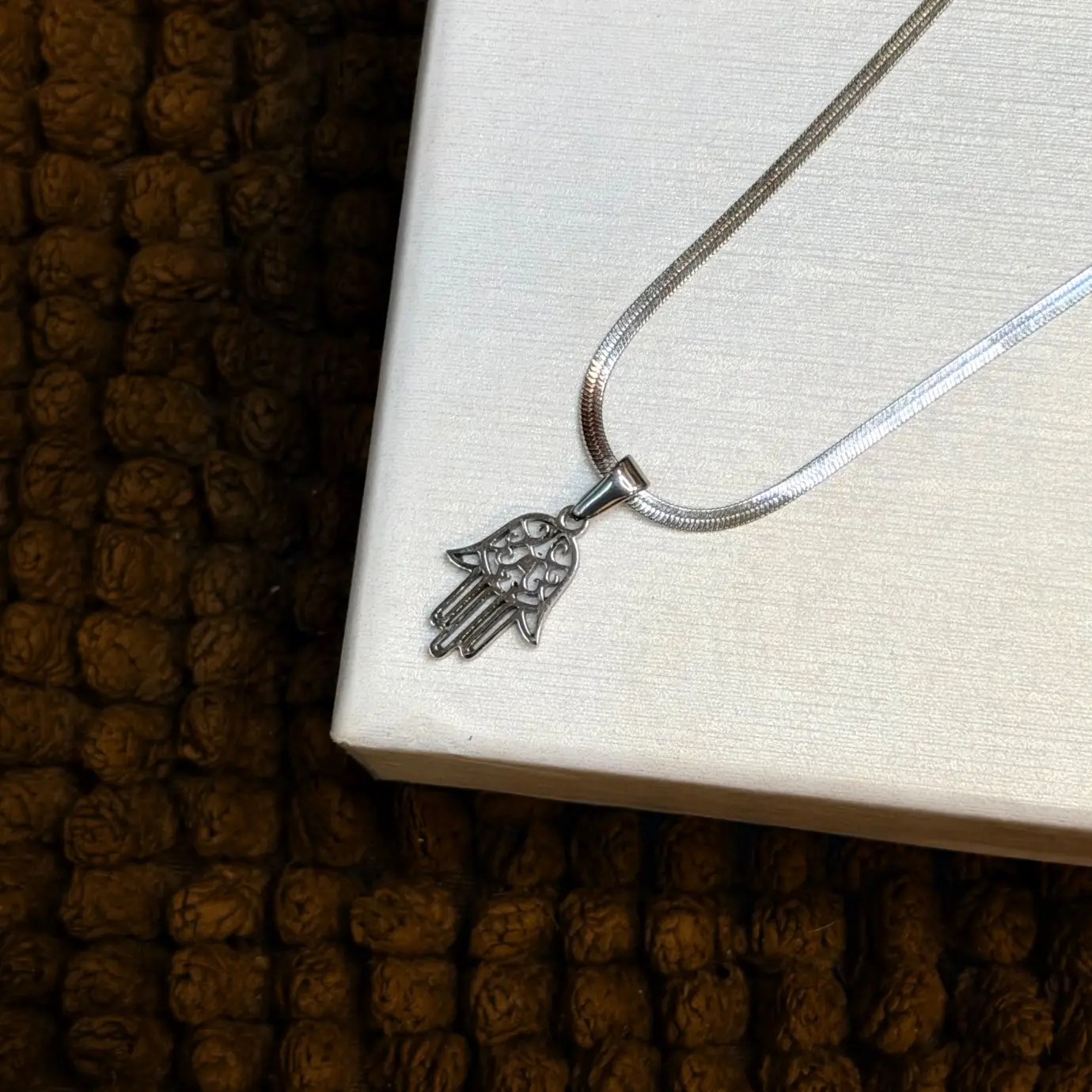 MINI SILVER HAMSA