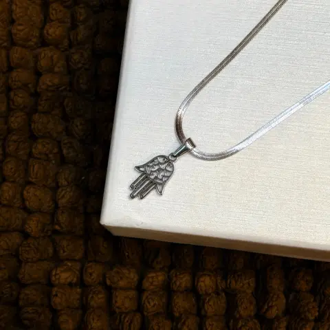 MINI SILVER HAMSA