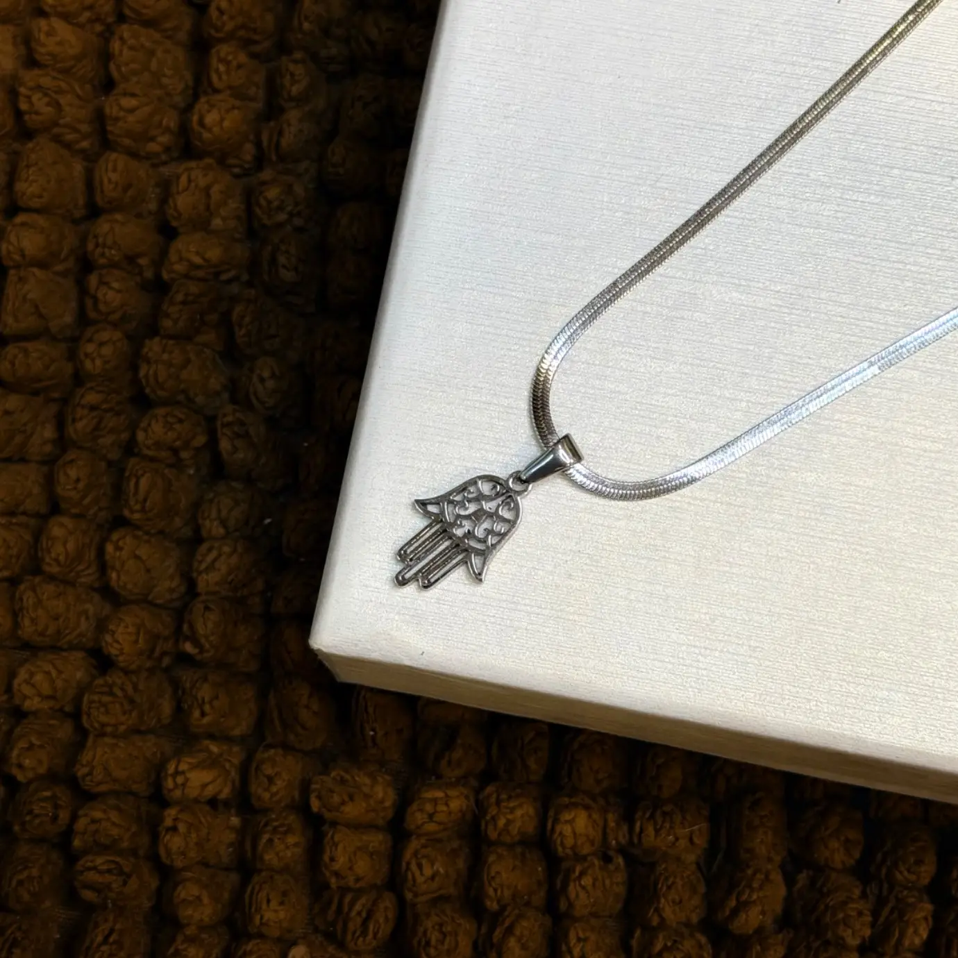 MINI SILVER HAMSA