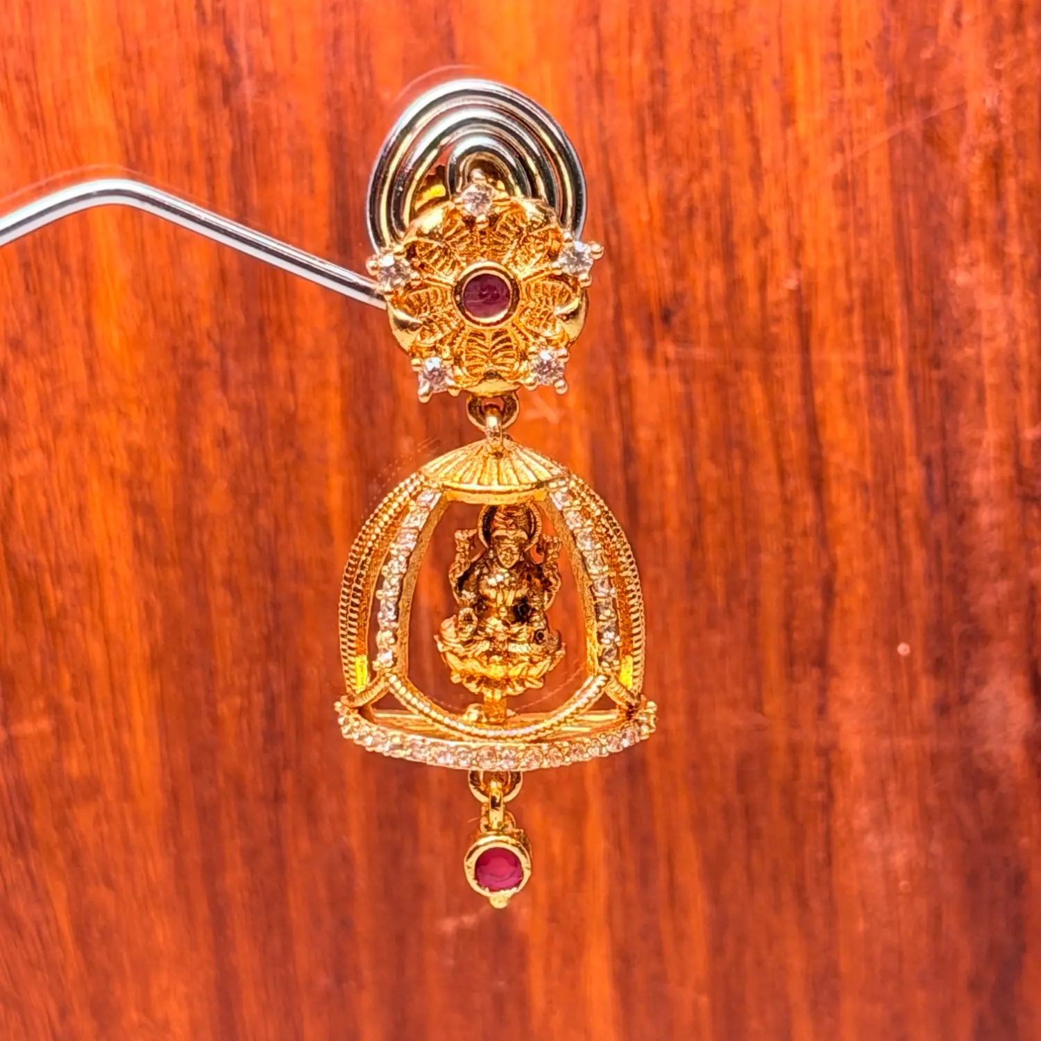 Divine Lakshmi Cage Jhumkas