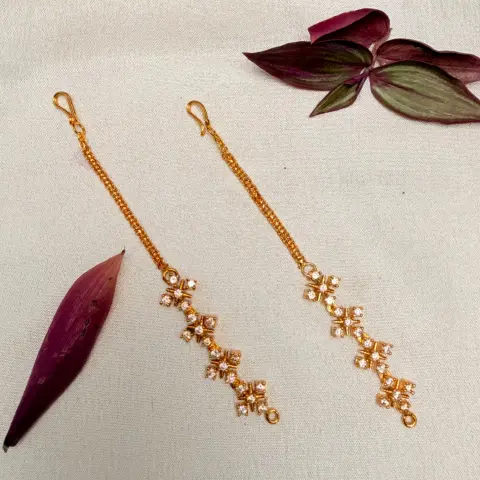 Sparkling CZ Ear Chains / Maatal