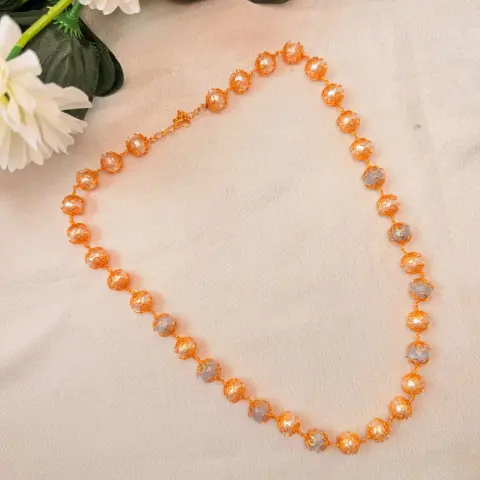 Filigree Beaded Statement Necklace