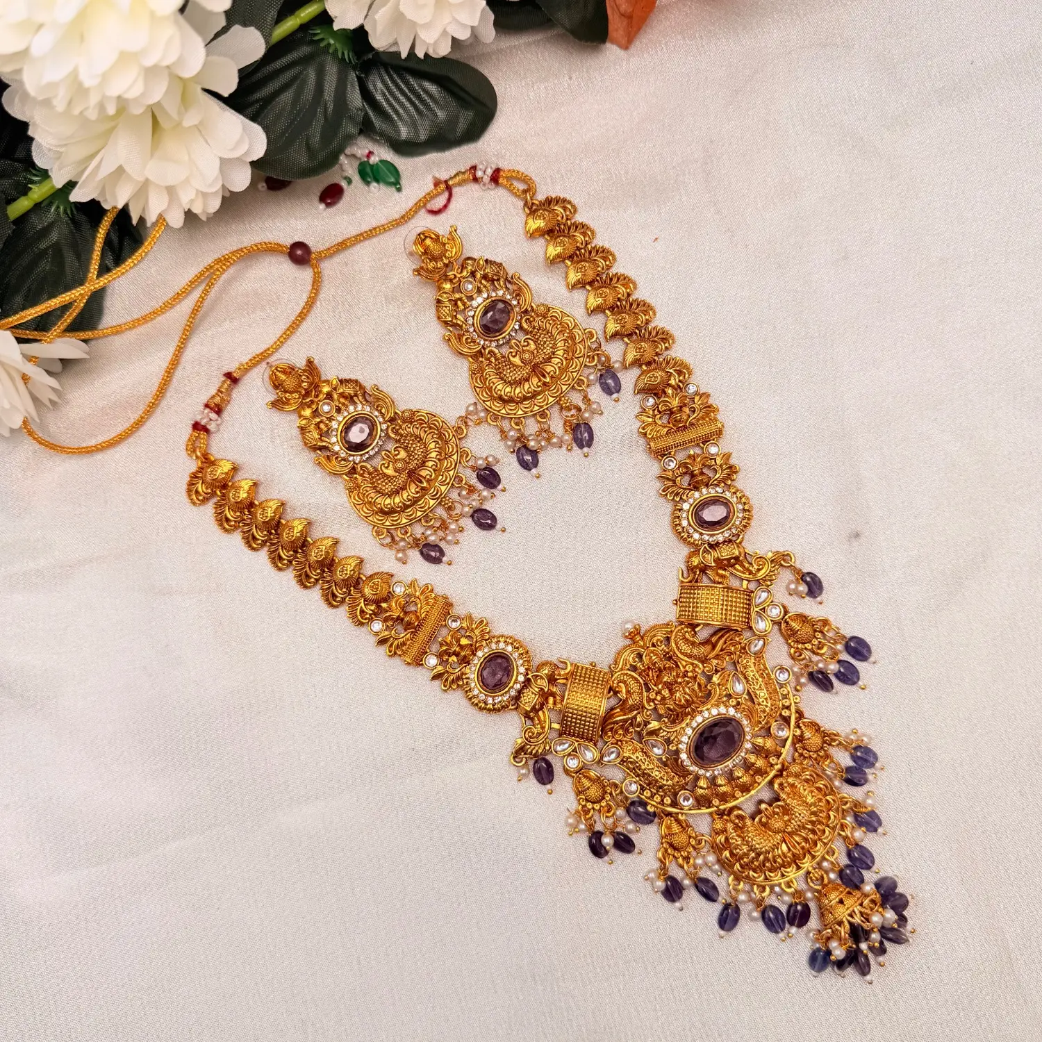 Royal Amethyst Temple Long Haram Set