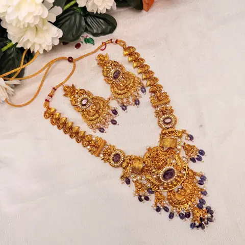 Royal Amethyst Temple Long Haram Set