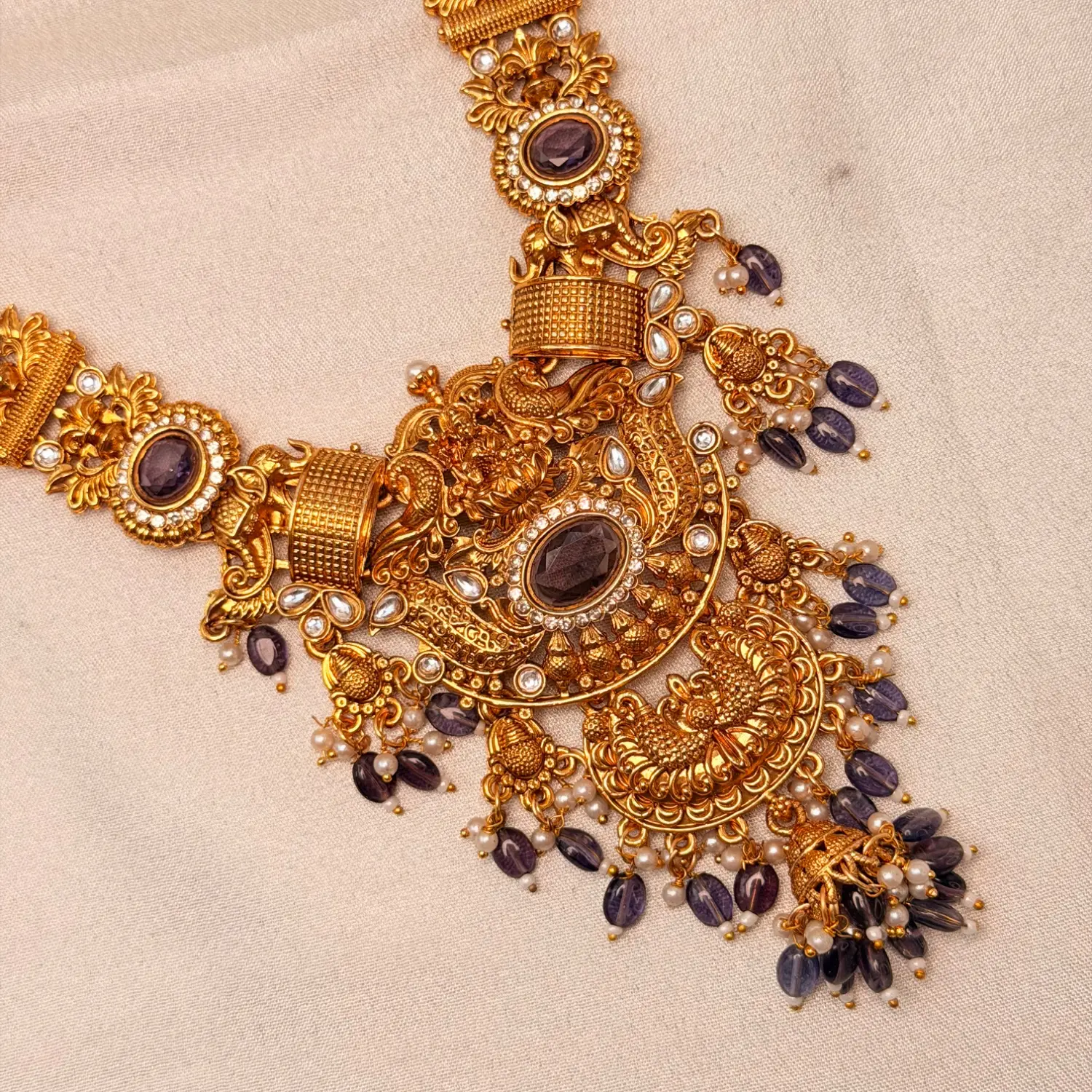 Royal Amethyst Temple Long Haram Set