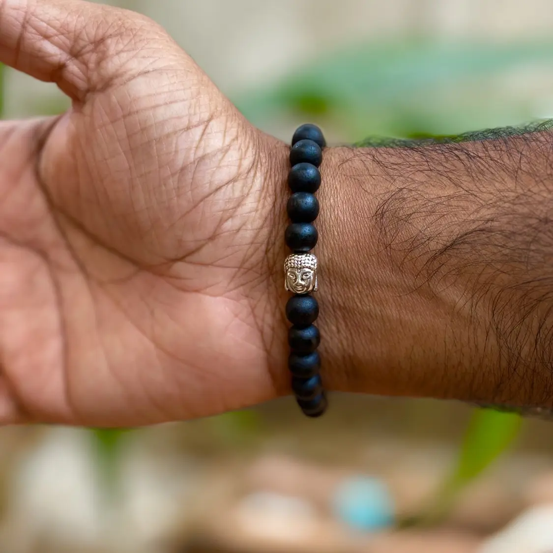 8mm Karungali Buddha Bracelet