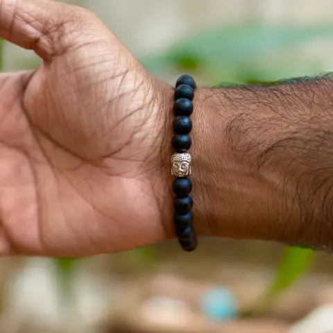 8mm Karungali Buddha Bracelet