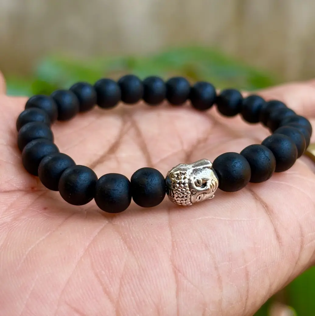 8mm Karungali Buddha Bracelet