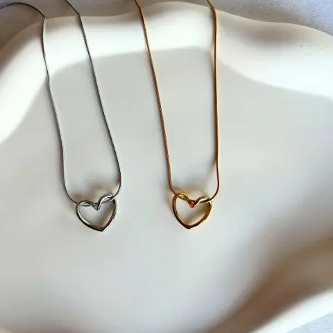 Couple Heart Necklace (pair)