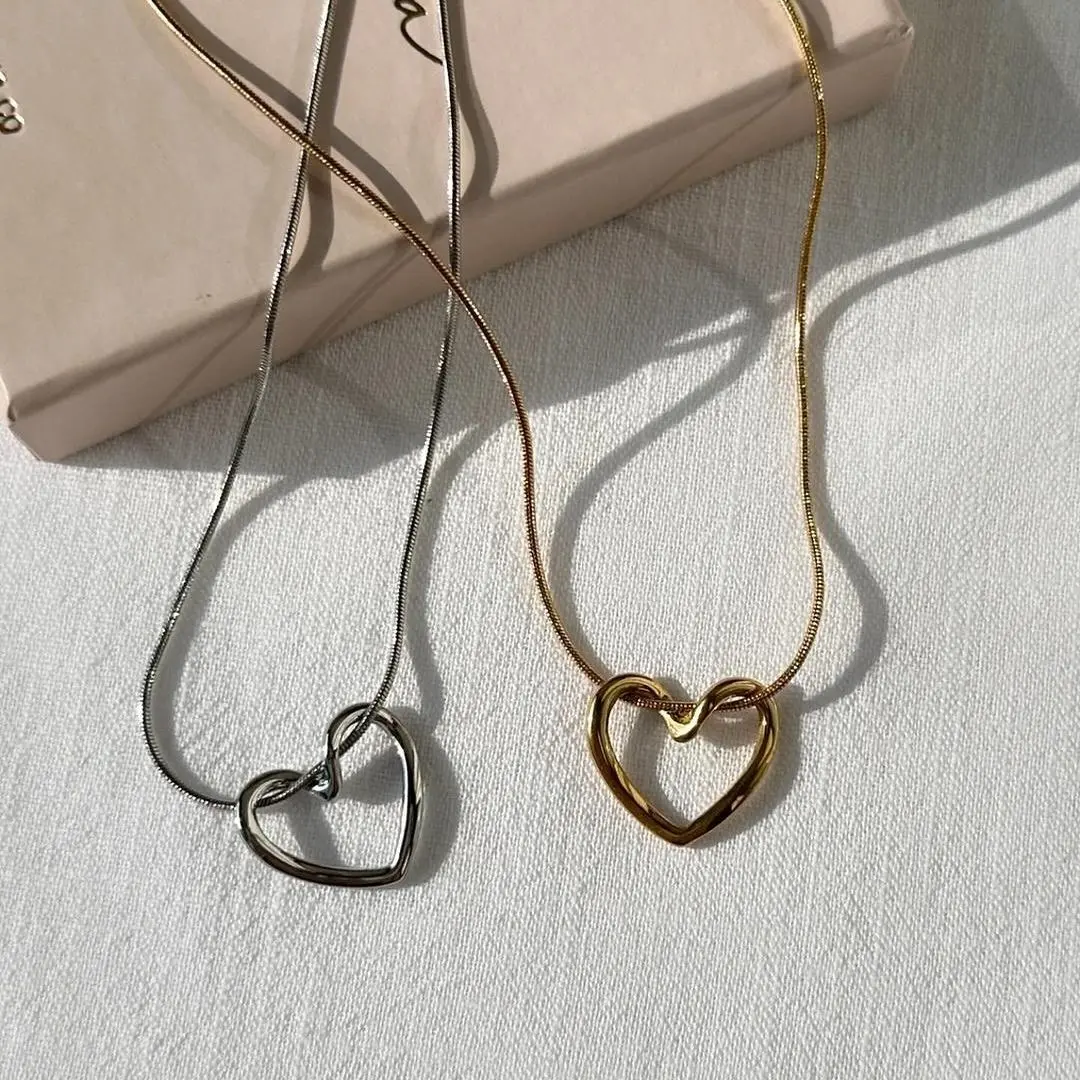 Couple Heart Necklace (pair)