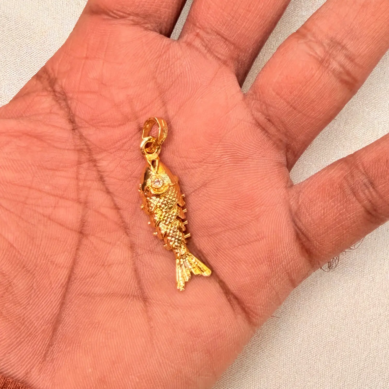 Auspicious Golden Fish Pendant