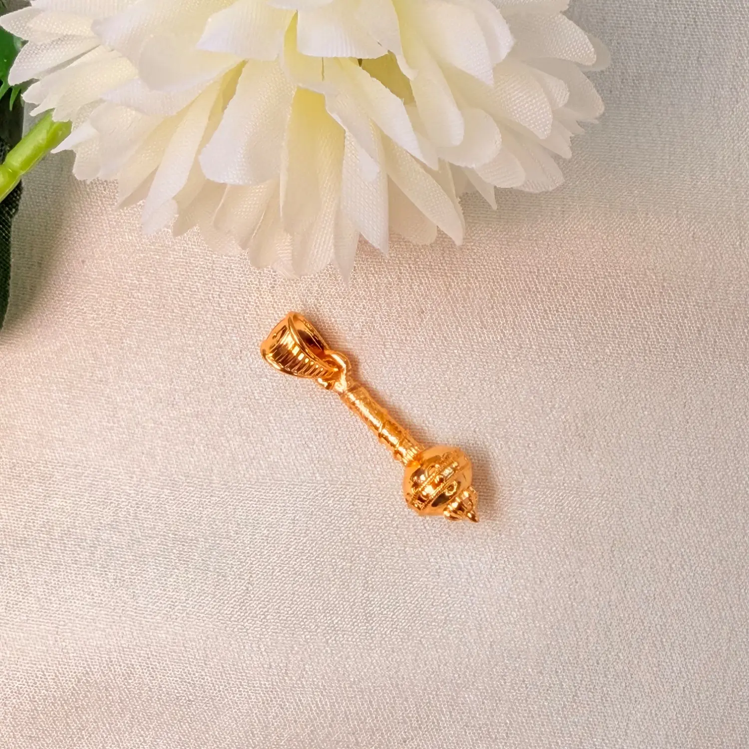 Divine Gada Gold-Plated Pendant