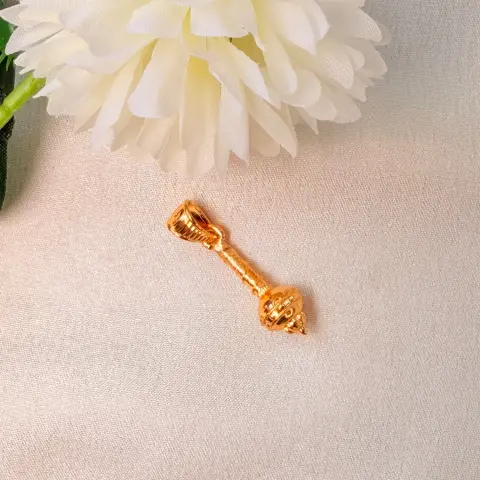 Divine Gada Gold-Plated Pendant