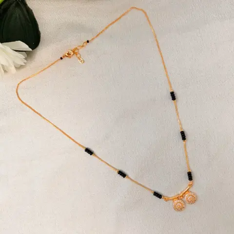 Double-Vatki CZ Mangalsutra Chain