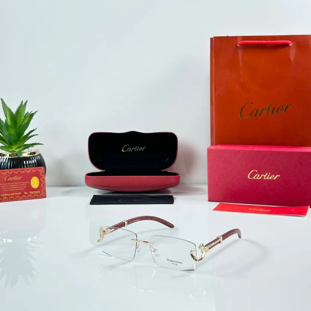 CARTIER 1055 GOLD DAY NIGHT COLOR CHANGING GLASS