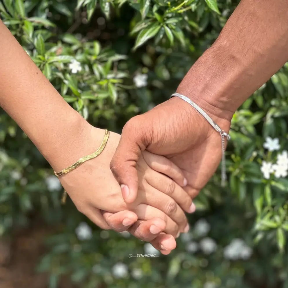 Snake chain couple bracelet