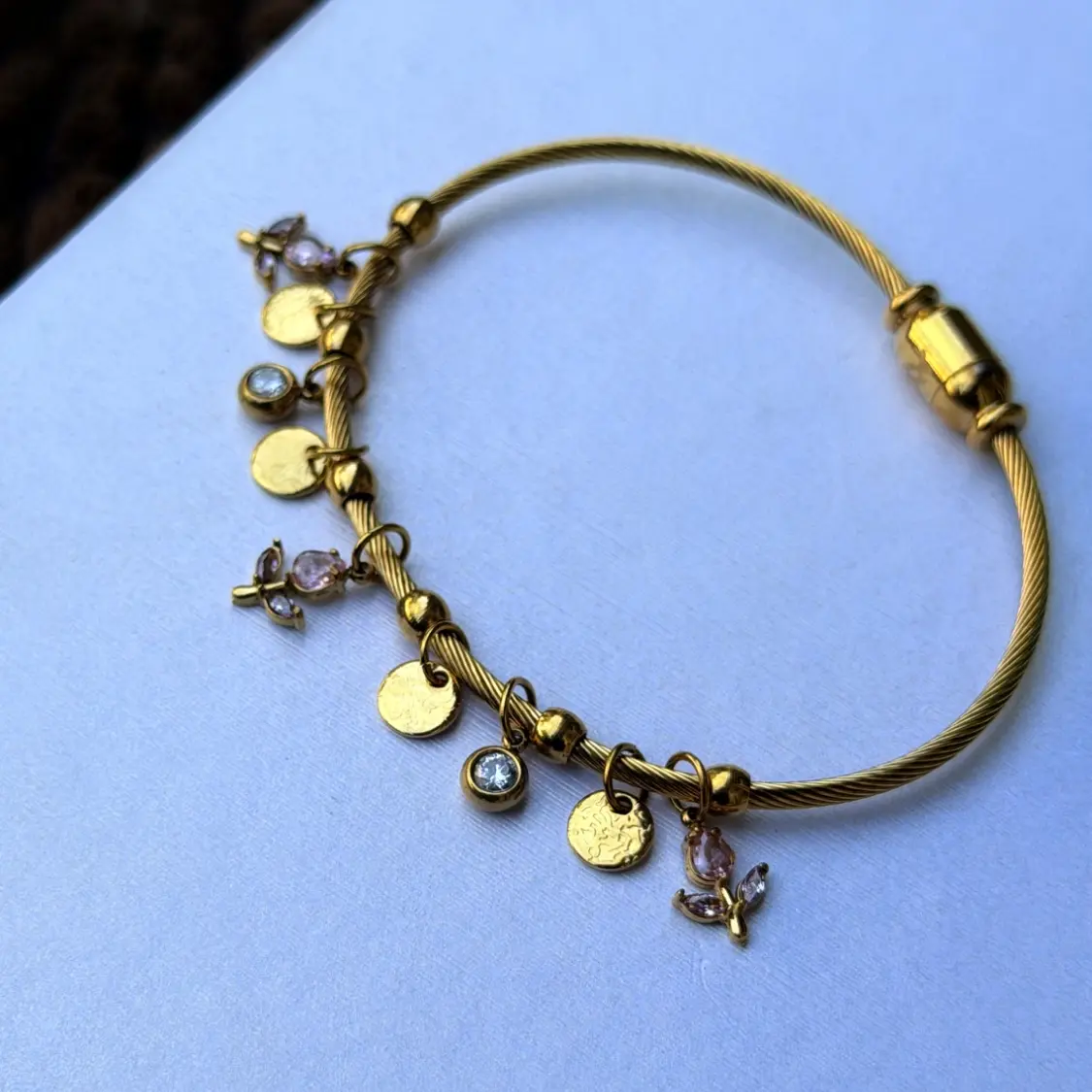 PINK TULIP BANGLE