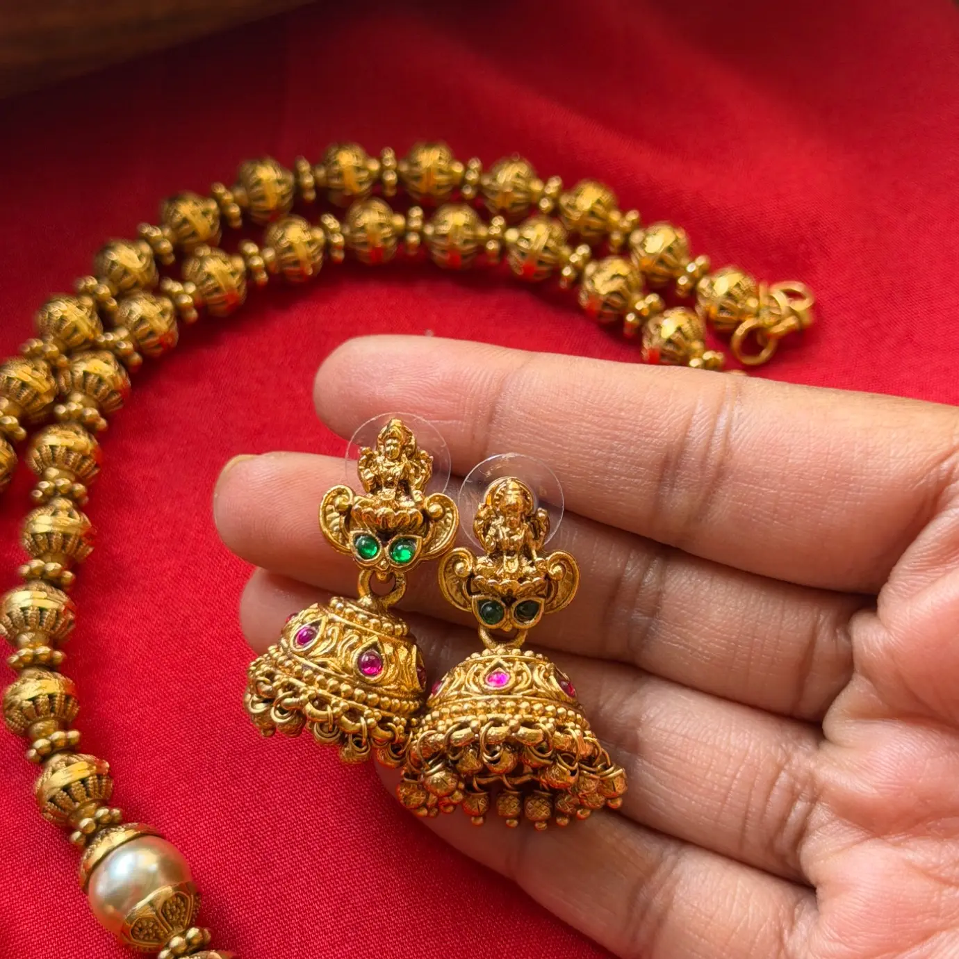 Havala Swarovski Pearl Rajalakshmi Medium Haaram