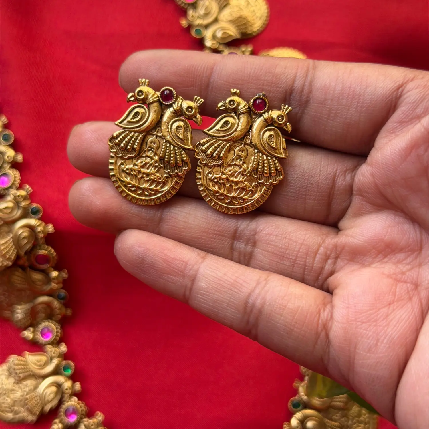 Premium Gold Jadau Finish Replica Haaram
