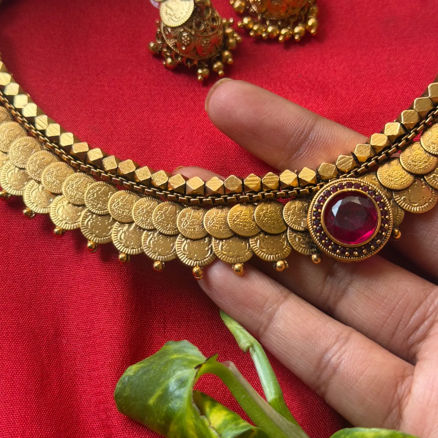 Premium Ashtapati Coin Choker Set