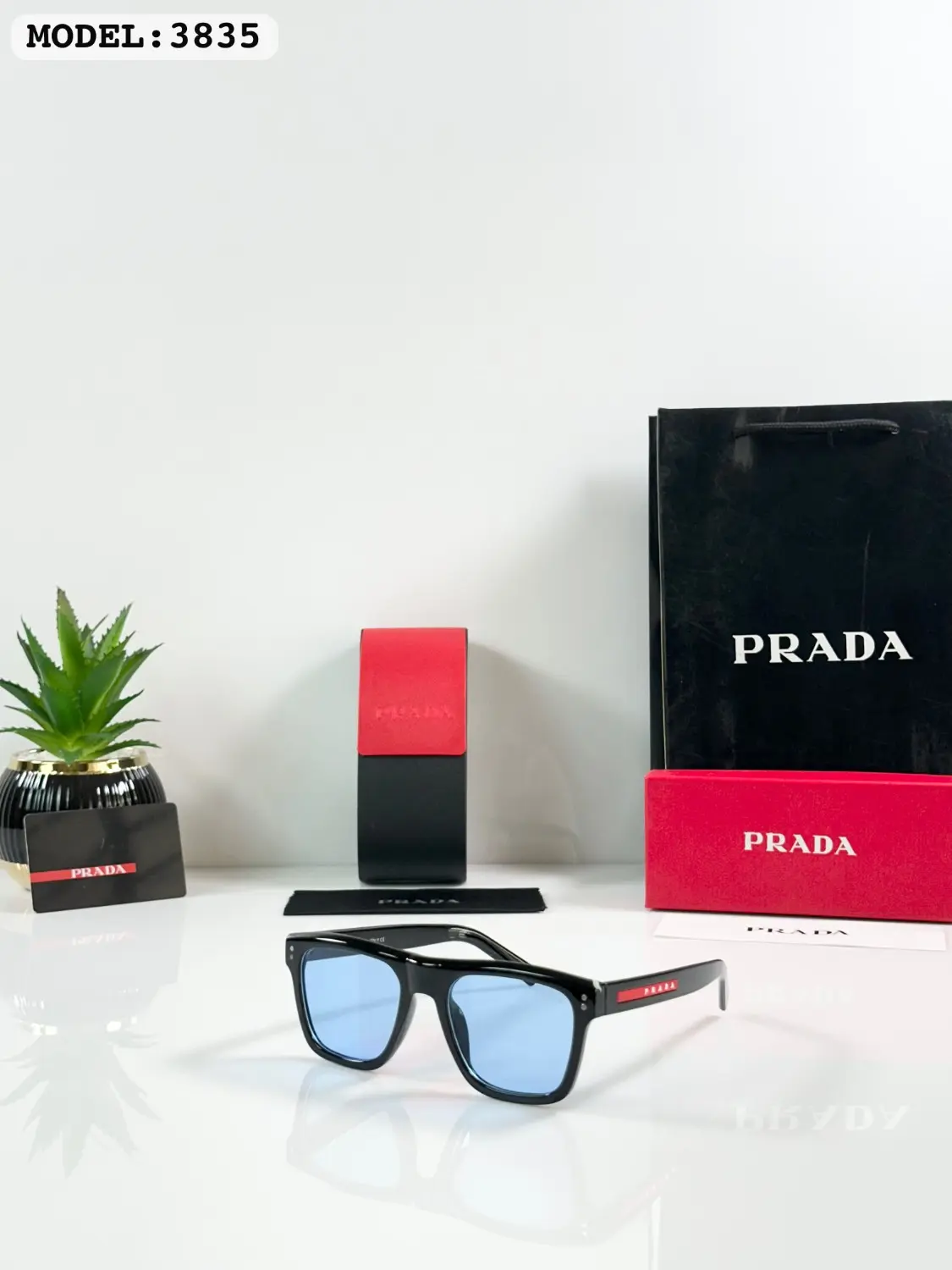 PRADA 3835 BLACK BLUE