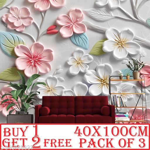 SUNRISES Self-Adhesive 3D Wallpaper – Pack of 3