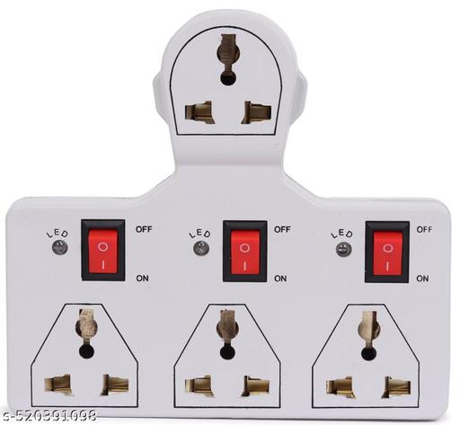 DIGIWAY 4 Socket 3 Switch Multi Plug 6A (Traveller Multi Plug)