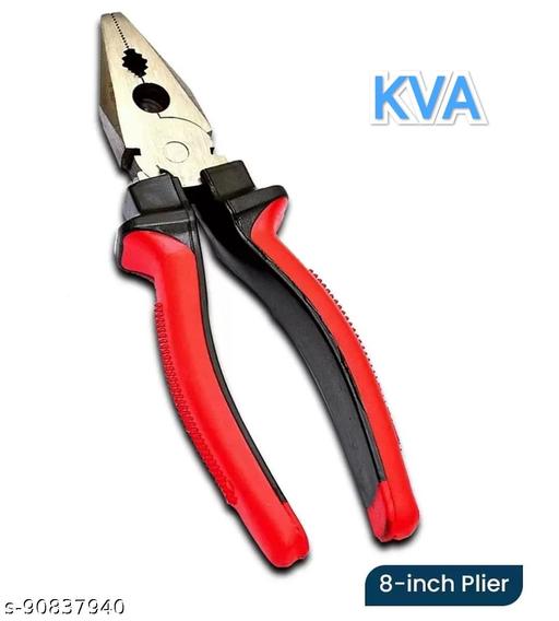 KVA Sturdy Steel tools hardware Combination Plier 8-inch for Home & Professional Use and Electrical Work