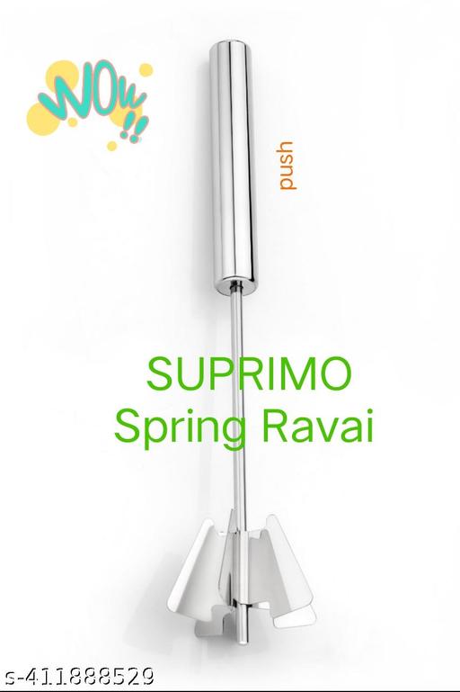 Hand-Push Stainless Steel Rotary Whisk