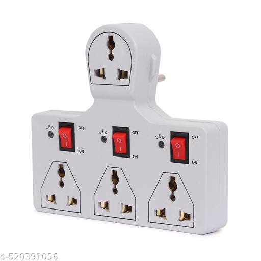 DIGIWAY 4 Socket 3 Switch Multi Plug 6A (Traveller Multi Plug)