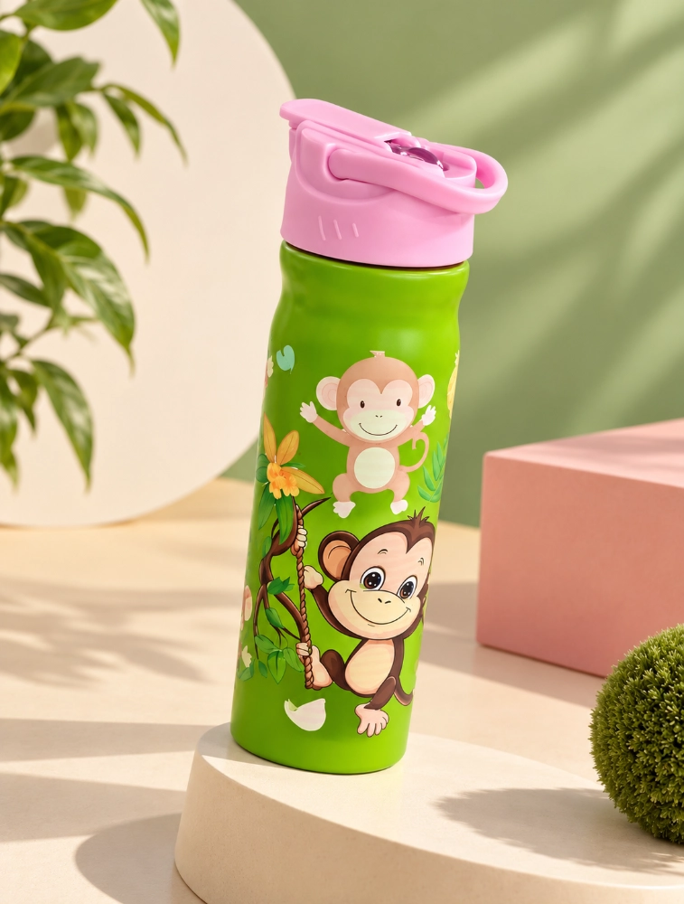 Sewad ColorPop Stainless Steel Sipper Bottle – Light Green, 500 ml