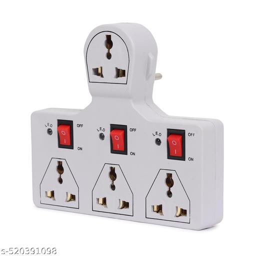 DIGIWAY 4 Socket 3 Switch Multi Plug 6A (Traveller Multi Plug)
