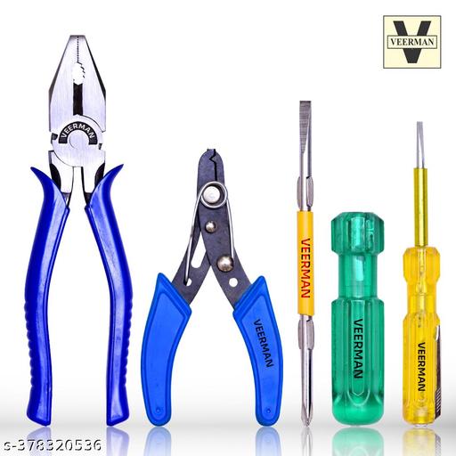 Veerman Tools Hand Tool Kit set of 4 Pcs, Multicolour