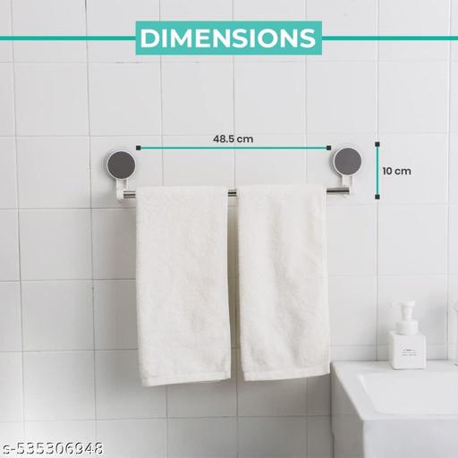 Pack Of 2 Pcs Stainless Steel Wall Mounted Self Adhesive Magic Sticker Towel Napkin Holder Bar For Bathroom And Kitchen