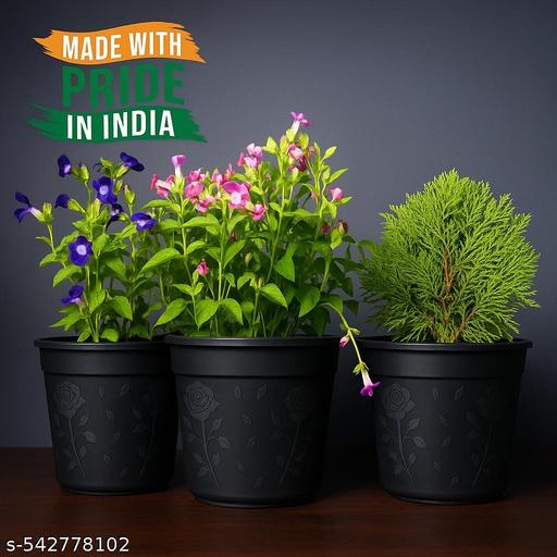 Nursery Flower Pots - 8 Inch Planter 10 pcs, For Home , Indoor , Blacony & Outdoor Gardening