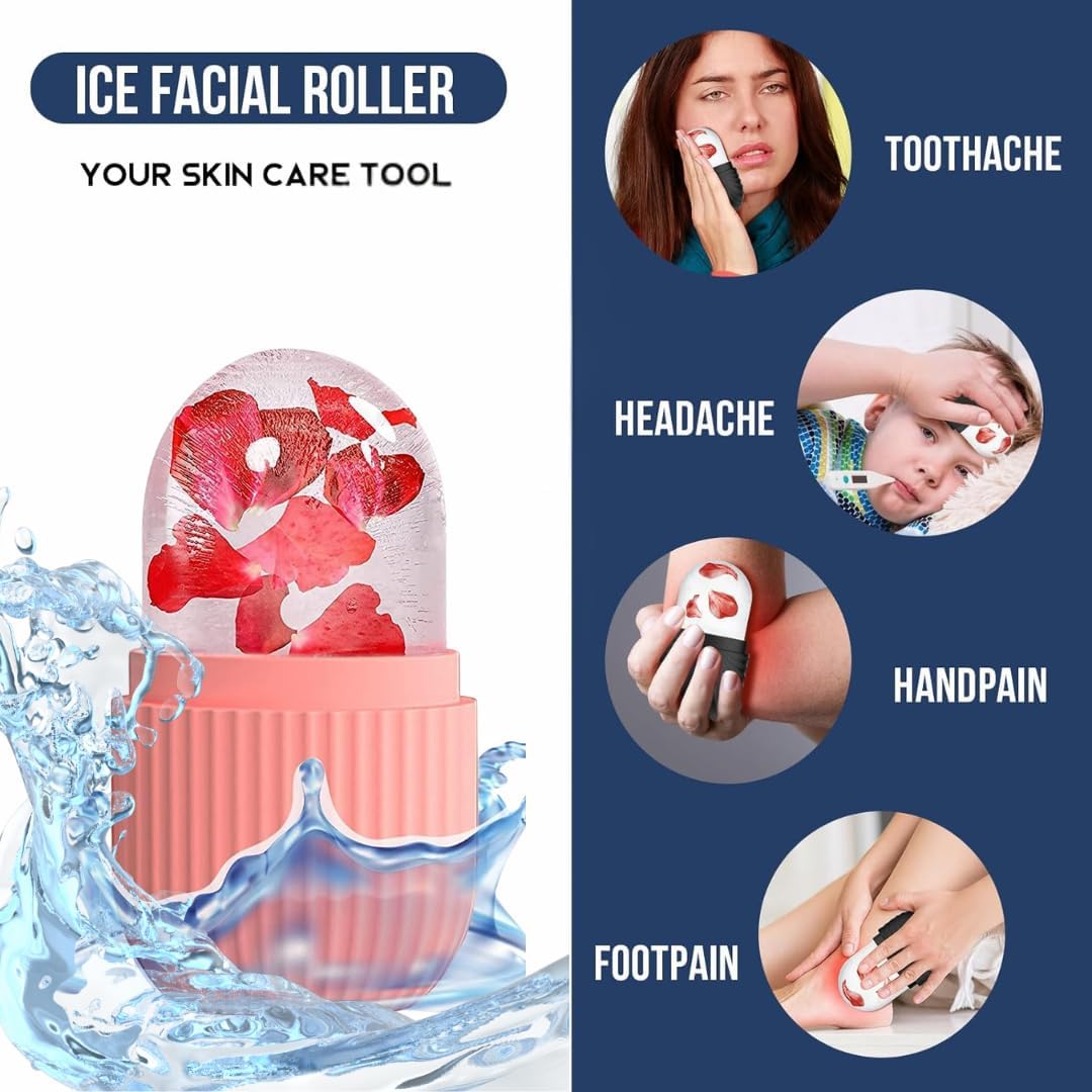 Face Ice Roller for Women & Men| Cooling Facial Massager for Puffy Eyes,