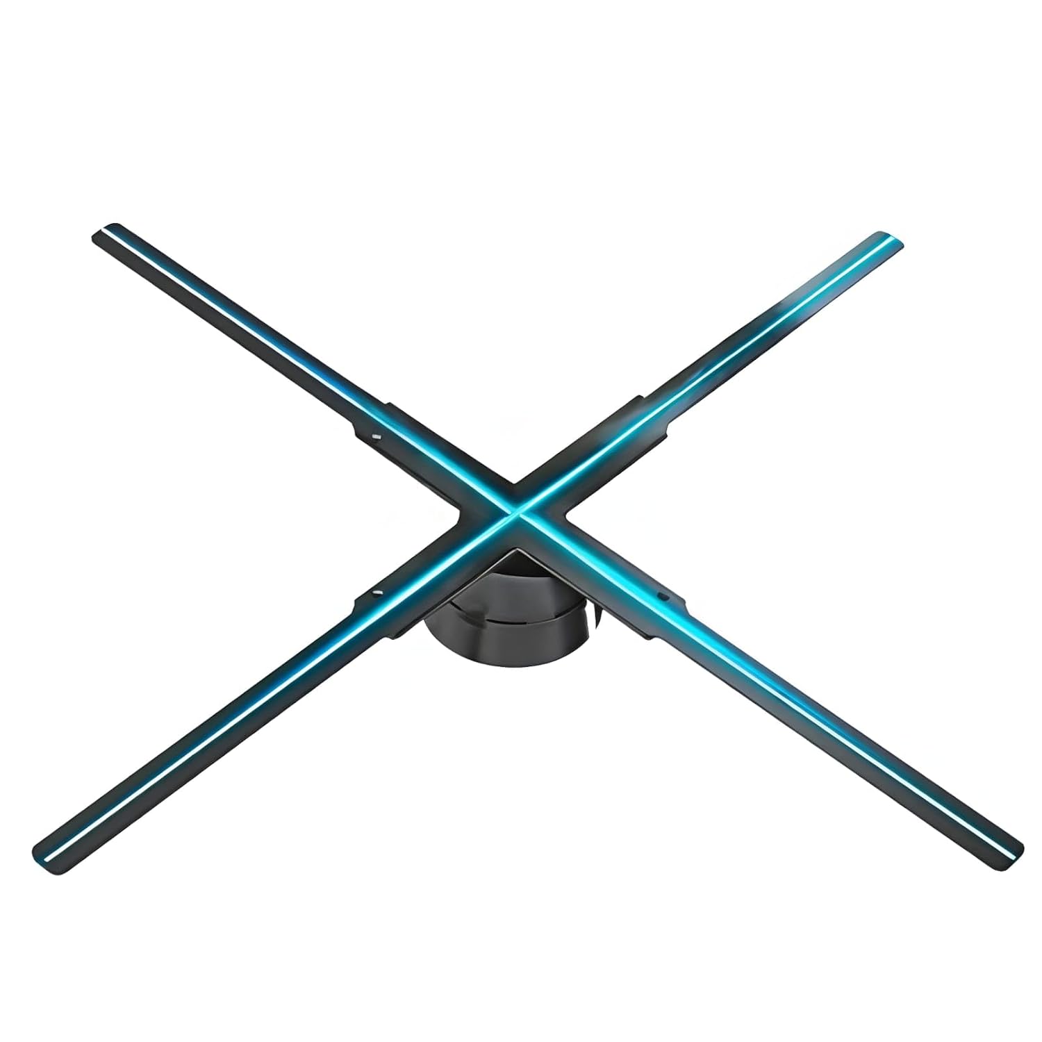 EMZAQ 80cm 3D Hologram Fan Display with 4 Blades, 928 LEDs, 2500 × 1024 Resolution, WiFi & Bluetooth App Control, 8GB Storage, Wall Mount Advertising Display | 1 Year Warranty