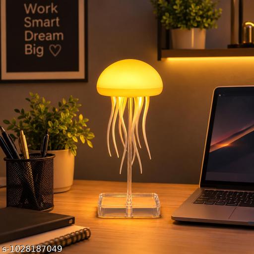 Portable RGB Jellyfish Mood Lamp with Type-C Charging for Bedroom & Office Decor