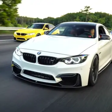 4Pcs 2012 To 2018 For BMW 3 Series F30 Look M3 Style Car Front Lip Bumper Diffuser Splitter Body Kit Glossy Black Carbon Look