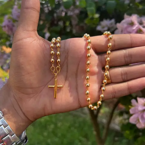 Manimaala with cross pendant GL4